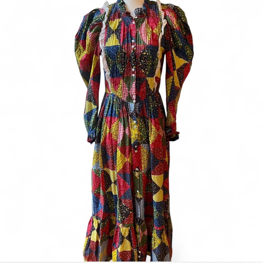 Doen Nicoletta Patchwork Prairie Dress. Size small